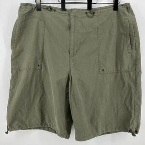 Old Navy Shorts‎ Mens 3XL Green Cargo Outdoor Drawstring Hiking Utility Military